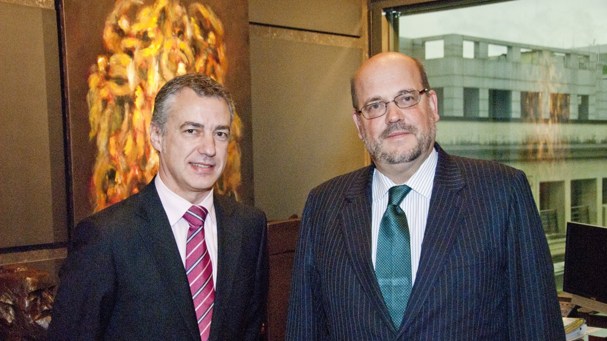 Iñigo Urkullu y el Embajador de Austria en España Dr.Rudolf Lennkh