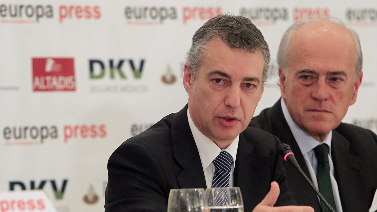 Iñigo Urkullu Europa Pressek antolatutako Informazio Gosarietan.