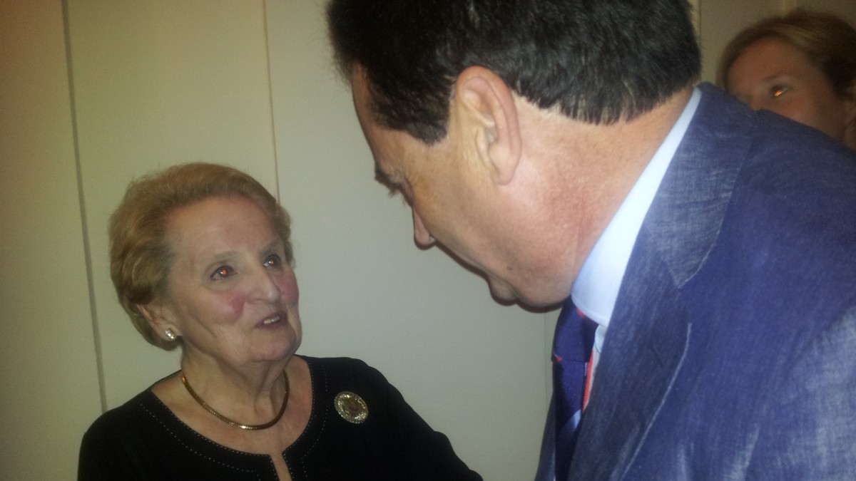 Goikoetxeta con Madeleine Albright