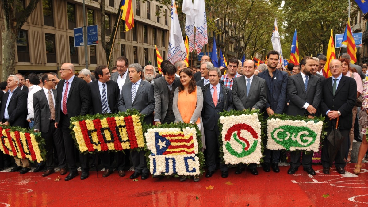 Andoni Ortuzar, Joseba Aurrekoetxea eta Koldo Zarraga 2013.eko Diadan