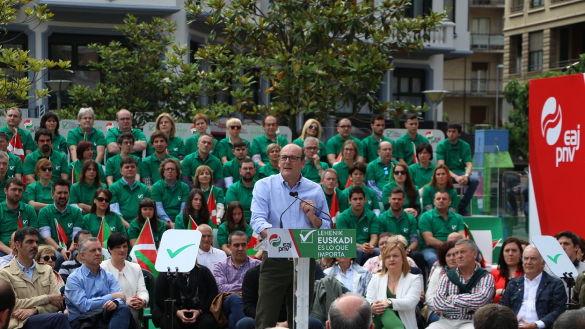 Ekitaldia Donostian. Joseba Agirretxea, Joseba Egibar, Iñigo Urkullu
