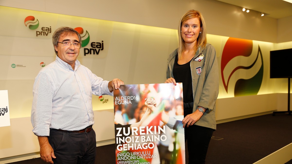 Presentación Alderdi Eguna 2016. Mireia Zarate, Joseba Aurrekoetxea 