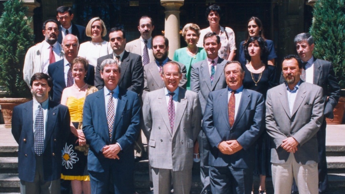 Joseba Leizaola Azpiazu,  presidente del Parlamento vasco 1990-1998