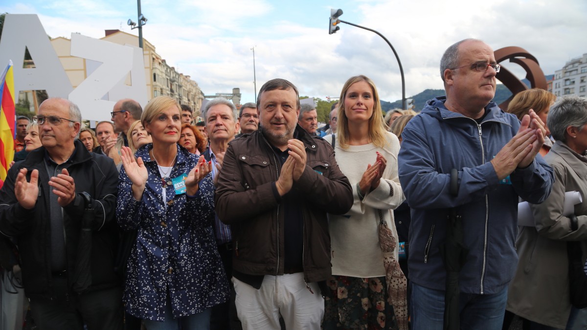 EAJ-PNV Gure Esku Dago-k Catalunyako erreferendumaren aldeko manifestaldian