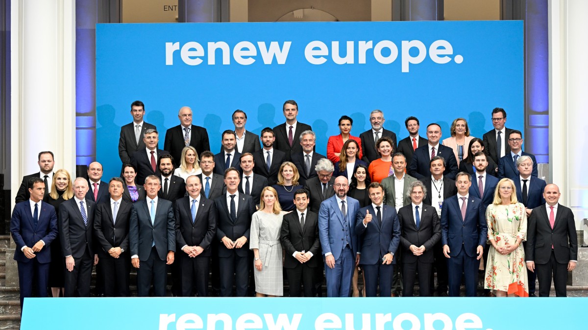 Andoni Ortuzar en la cumbre de Renew Europe en Bruselas