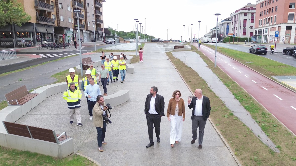 Visita al nuevo bulevar de Leioa