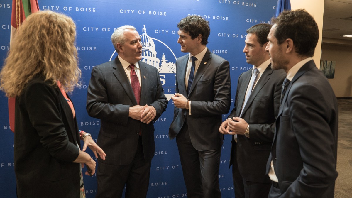 Unai Rementeria eta Dave Bieter alkatea Unai Rementeria eta Dave Bieter alkatea