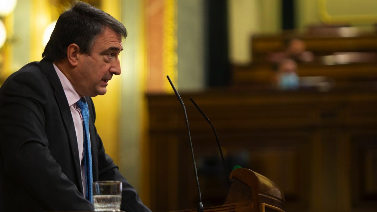 Aitor Esteban: “Es una vergüenza que la pandemia se utilice como arma arrojadiza para el combate político”