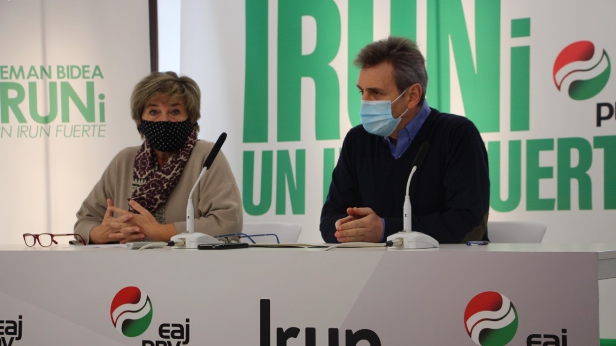 Un bidegorri en la Avenida de Navarra