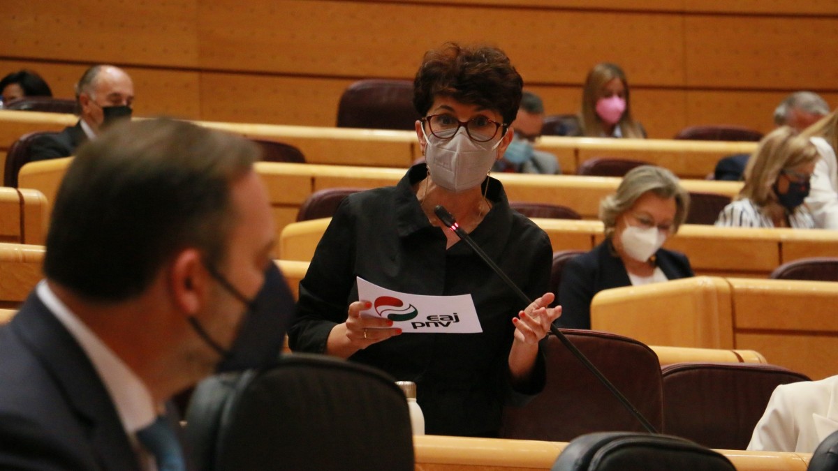Maribel Vaquero denuncia la estrategia dilatoria del Ministerio de Transportes en proyectos de infraestructuras en Euskadi