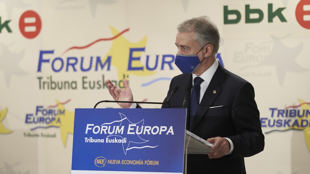 Urkullu Lehendakariak adierazi du 2022ko Aurrekontu-proiektua Euskadiren ekonomia eta gizartea suspertzeko inflexio-puntuaren sinboloa dela