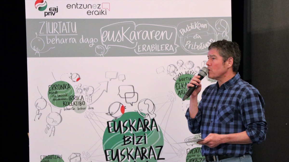 Euskararen erabilera indartzeko, “elkarlanaren eta proiektu berritzaileen” aldeko apustua berretsi du EAJ-PNVk