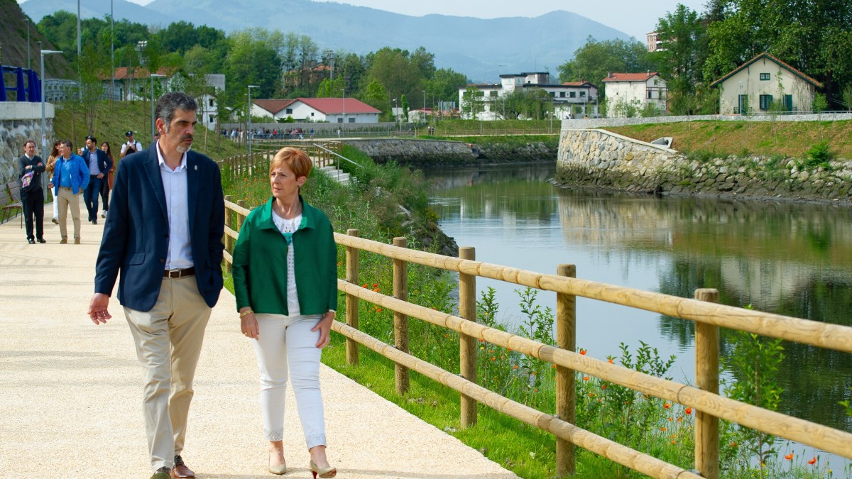 URA concluye el acondicionamiento urbanístico de las obras de defensa ante inundaciones del Urumea a su paso por Martutene