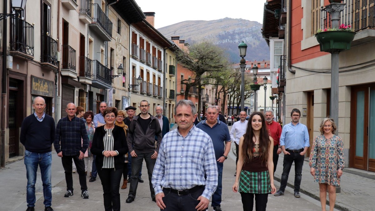Mikel Uribetxeberria, candidato del PNV a la alcaldía de Aretxabaleta para las elecciones municipales