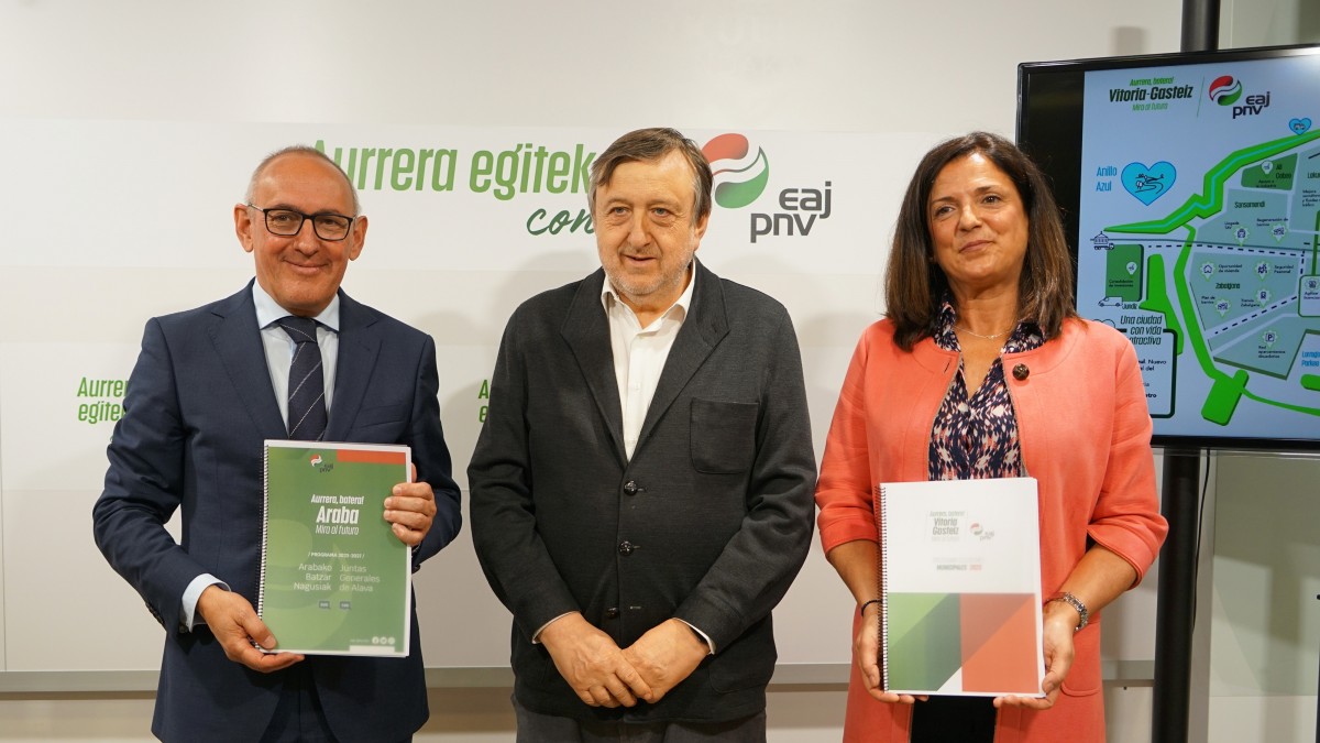 EAJ-PNV presenta 652 actuaciones para Araba y Vitoria-Gasteiz