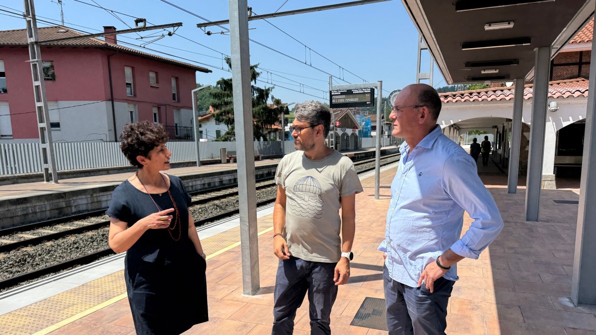 Las mejoras realizadas en la estación de tren de Ordizia, fruto del trabajo de EAJ-PNV