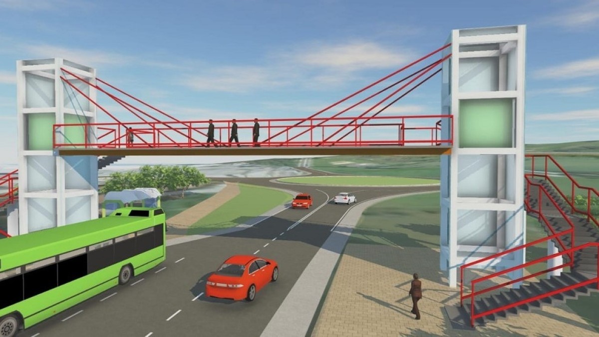 La Diputación levantará una pasarela y renovará las aceras para reforzar la seguridad peatonal en la N-634 a su paso por el barrio zornotzarra de San Antonio