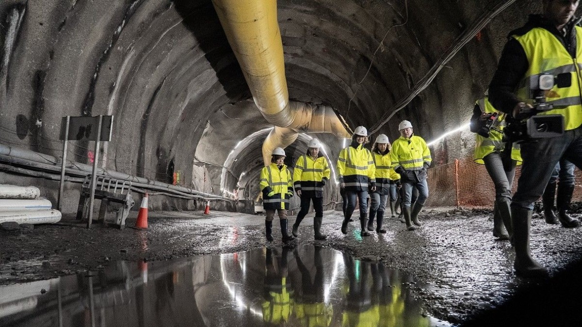 Metroaren 5. lineako obrak aurrera doaz Usansoloko tunelaren indusketarekin