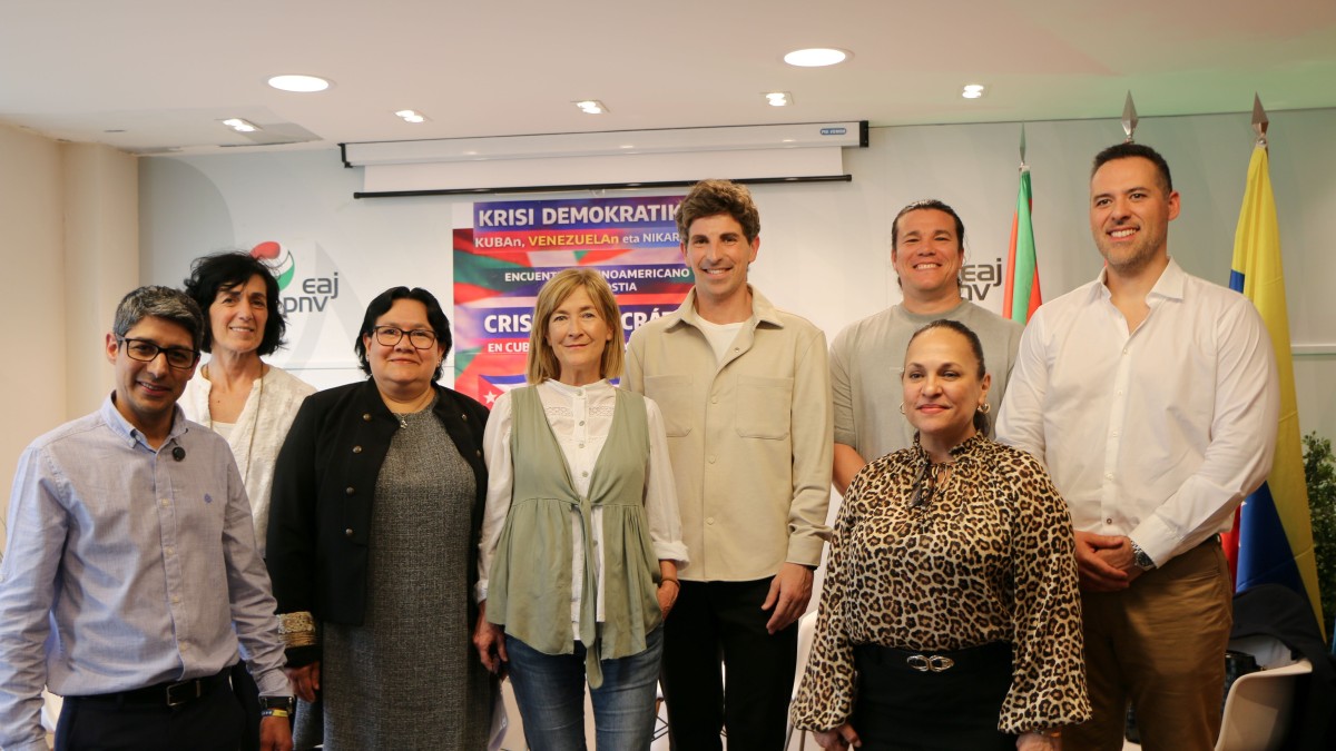 EAJ-PNV reafirma en Donostia su compromiso con la libertad y los derechos democráticos en América Latina