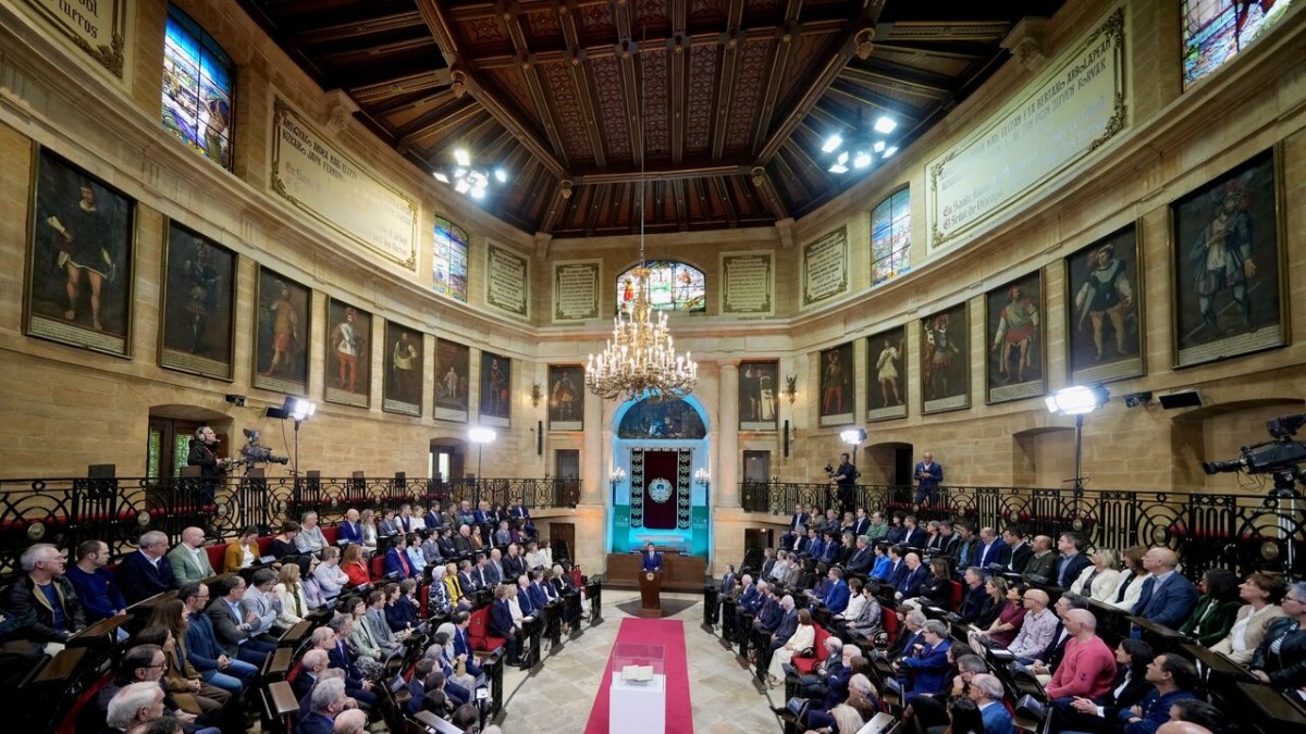 Euskal Erakundeek Autogobernuaren oinarri historikoa den Foru Berriaren V. mendeurrena ospatu dute Gernikan