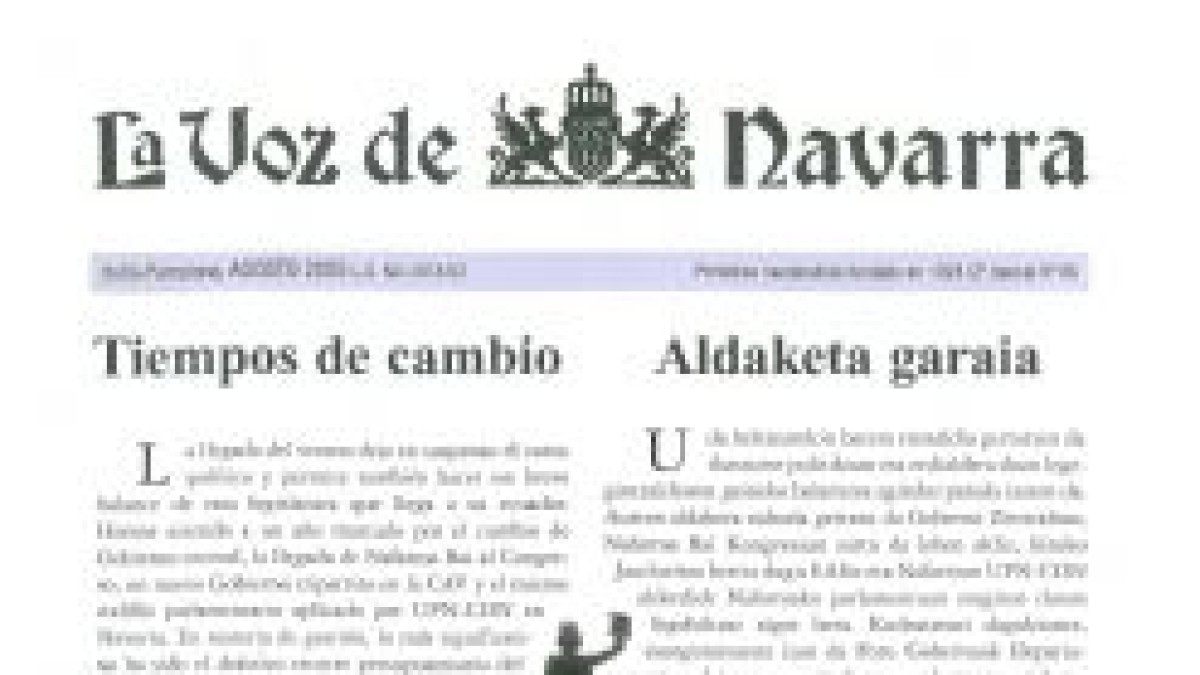 La Reforma del Amejoramiento y el modelo de desarrollo de Navarra, temas del boletín  La Voz de Navarra