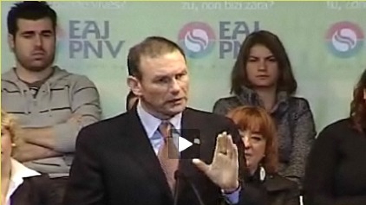 Juan José Ibarrretxe en Basauri Juan José Ibarrretxe en Basauri