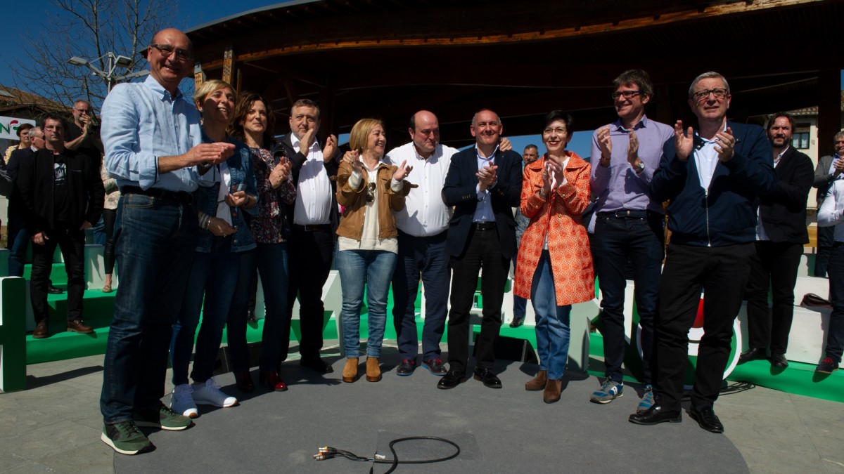 Presentación candidaturas municipales y foral alavesas de la circunscripción electoral de Tierras Esparsas