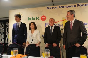 Forum Nueva Economía. Bilbao. Ramiro González, Unai Rementeria, Markel Olano