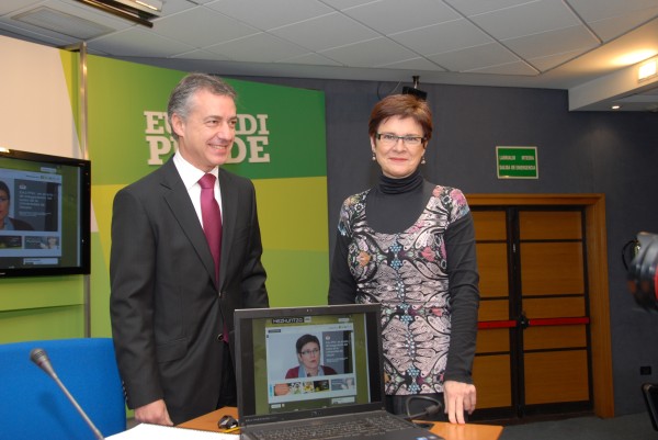 Iñigo Urkullu eta Amaia Espinosa