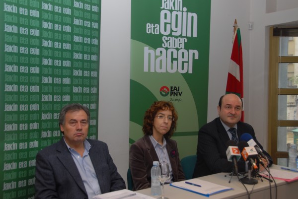 Arieta-Araunabeña, Irigoras y Ortuzar sobre el soterramiento del tren en Durango