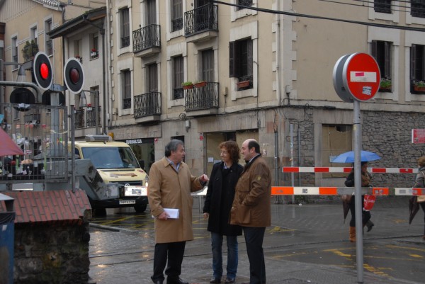 Arieta-Araunabeña, Irigoras y Ortuzar sobre el soterramiento del tren en Durango