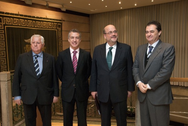 Iñigo Urkullu, Dr.Rudolf Lennkh, Iñaki Goikoetxeta y D. Hermann Diez, Cónsul de Austria en Bilbao