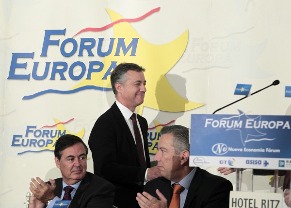 Iñigo Urkullu en Madrid en el Foro Nueva Economía