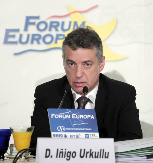Iñigo Urkullu  Madrilen Nueva Economia Foroan