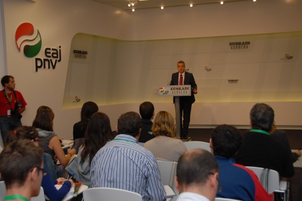 Iñigo Urkullu, presidente del EBB de EAJ-PNV y candidato a lehendakari 