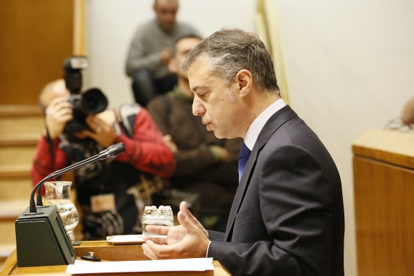 Iñigo Urkullu - Eusko Jaurlaritzako lehendakaria hautatzea - EAJ PNV