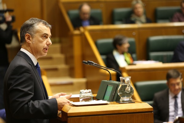 Iñigo Urkullu - Eusko Jaurlaritzako lehendakaria hautatzea - EAJ PNV