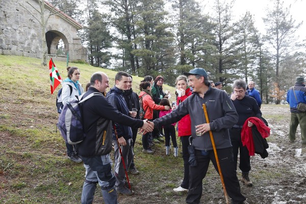 Andoni Ortuzar Aberri Egun bezperan Bizkargin