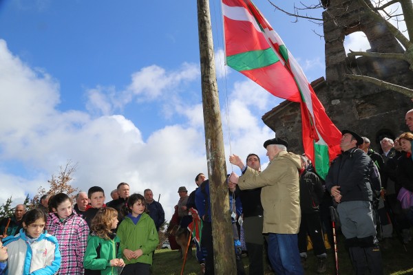 Andoni Ortuzar en Bizkargi en la víspera de Aberri Eguna