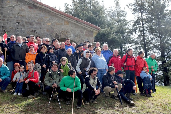 Andoni Ortuzar en Bizkargi en la víspera de Aberri Eguna