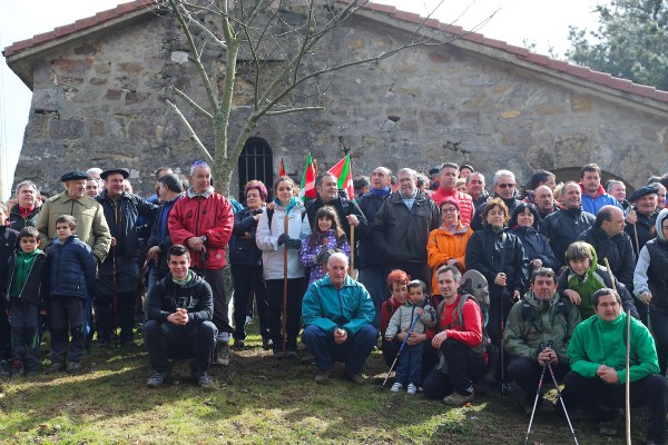 Andoni Ortuzar en Bizkargi en la víspera de Aberri Eguna
