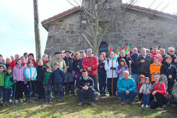 Andoni Ortuzar en Bizkargi en la víspera de Aberri Eguna