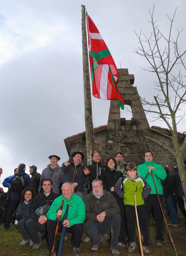 Andoni Ortuzar en Bizkargi en la víspera de Aberri Eguna