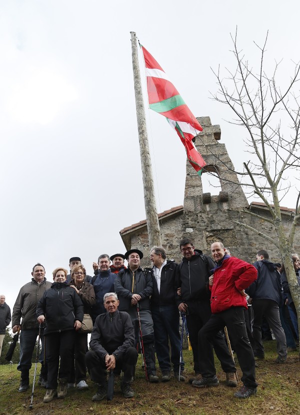 Andoni Ortuzar en Bizkargi en la víspera de Aberri Eguna