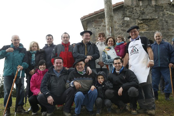 Andoni Ortuzar en Bizkargi en la víspera de Aberri Eguna