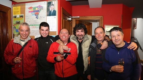 Andoni Ortuzar en Larrabetzu en la víspera de Aberri Eguna