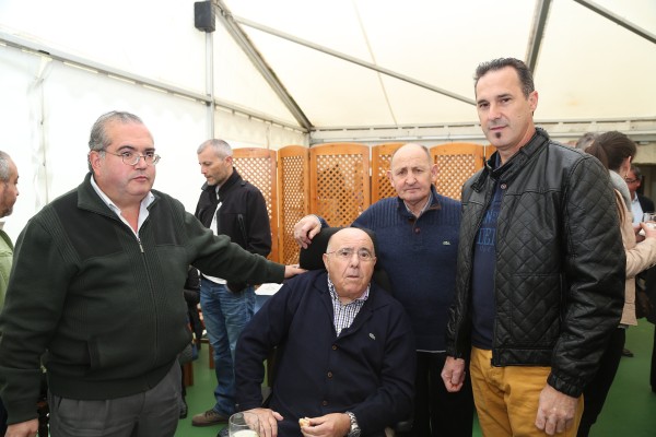 Andoni Ortuzar y Xabier Agirre en la reapertura del Batzoki de Respaldiza