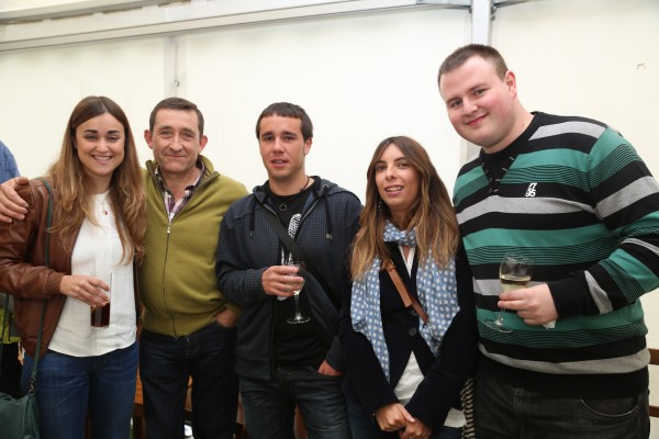 Andoni Ortuzar y Xabier Agirre en la reapertura del Batzoki de Respaldiza