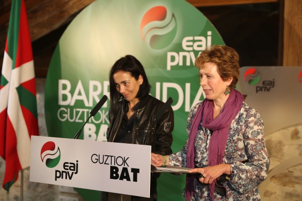 Andoni Ortuzar y Xabier Agirre en Ozaeta