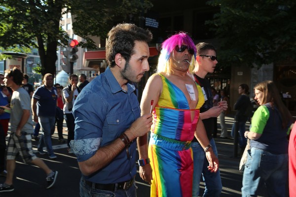 EAJ-PNVko karguak LGTB harrotasun egunean Bilboko manifestazioan